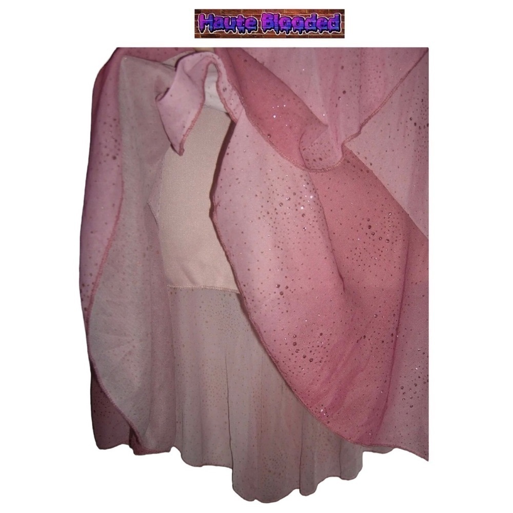 Taboo Dress Vtg 90s Pink Glitter Kawaii Fairy Barbie y2k Coquette Ballet McBling - Picture 11 of 15